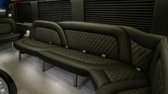 Interior of Georgia Party Bus Company's 14 Passenger Sprinter Limousine in Georgia