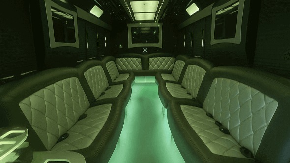 Interior of Duluth Party Bus Company's 20 Passenger Party Bus in Duluth