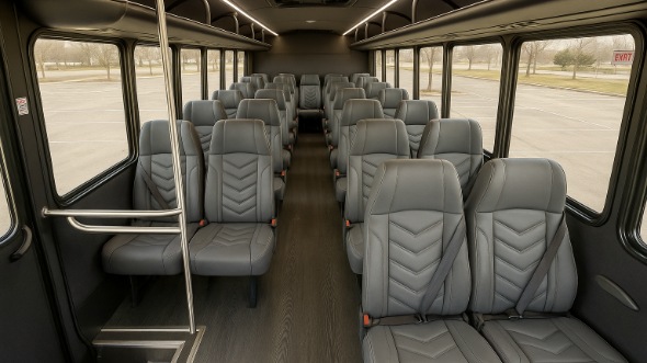 Interior of Georgia Party Bus Company's 25 Passenger Minibus in Georgia