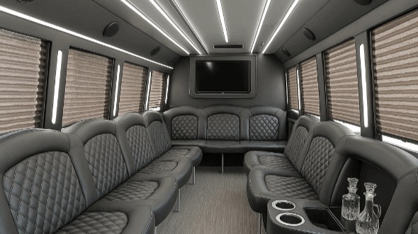 Interior of Tucker Party Bus Company's 30 Passenger Party Bus in Tucker