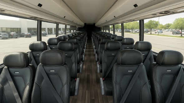 Interior of Georgia Party Bus Company's 35 Passenger Minibus in Georgia