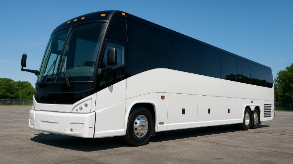 Exterior of Evans Party Bus Company's 40 Passenger Party Bus in Evans