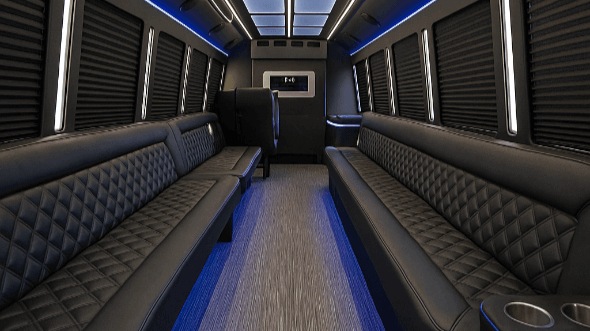 50 Passenger Party Bus Interior