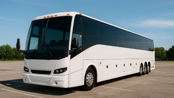 Exterior of Johns Creek Party Bus Company's 50 Passenger Party Bus in Johns Creek