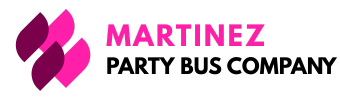 martinez party bus company logo