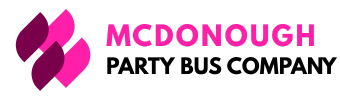 mcdonough party bus company logo